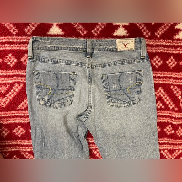 Vintage American Eagle- light wash *Hipster Skinny Flare Jeans in women’s size 8 - Picture 7 of 12